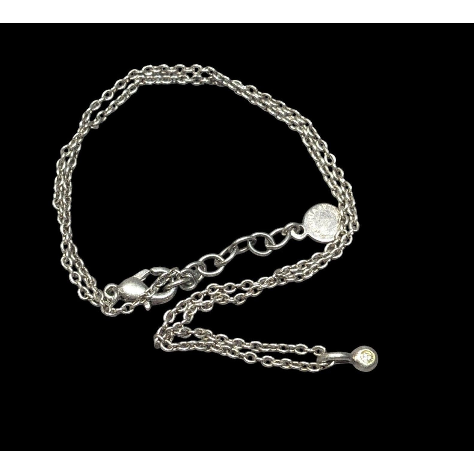 Other Roberta Chiarella Minimalist Silver Tone Rhinestone Pendant Size ONE SIZE - 3 Thumbnail