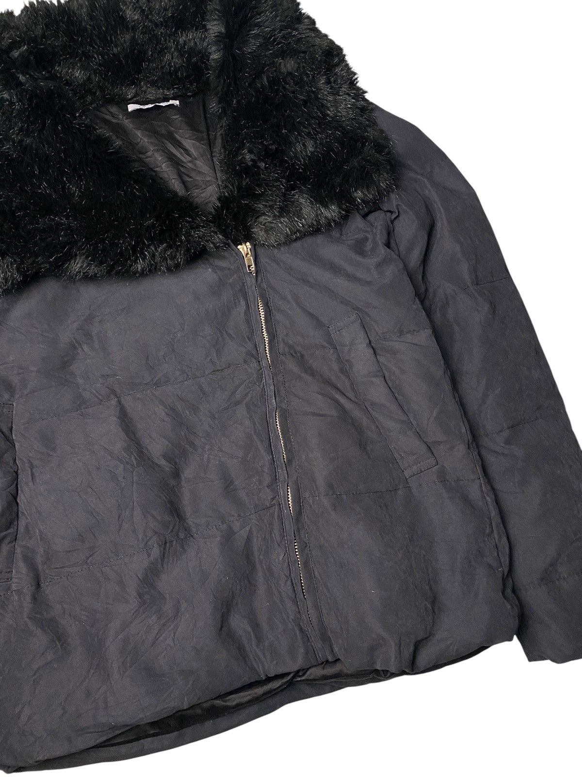 If Six Was Nine 2000's Lip Service Mink Fur Collar Puffer Jacket Size US M / EU 48-50 / 2 - 3 Thumbnail