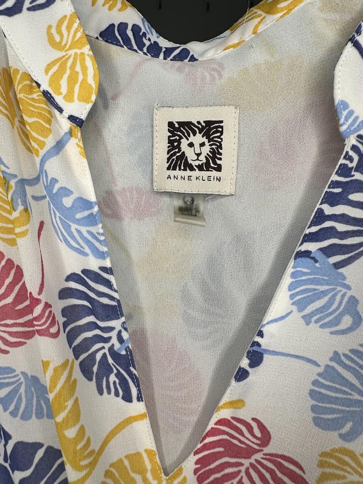 Other Anne Klein Sleeveless Monstera Dress - *Possibly* Sz. 13 Size XL / US 12-14 / IT 48-50 - 3 Thumbnail