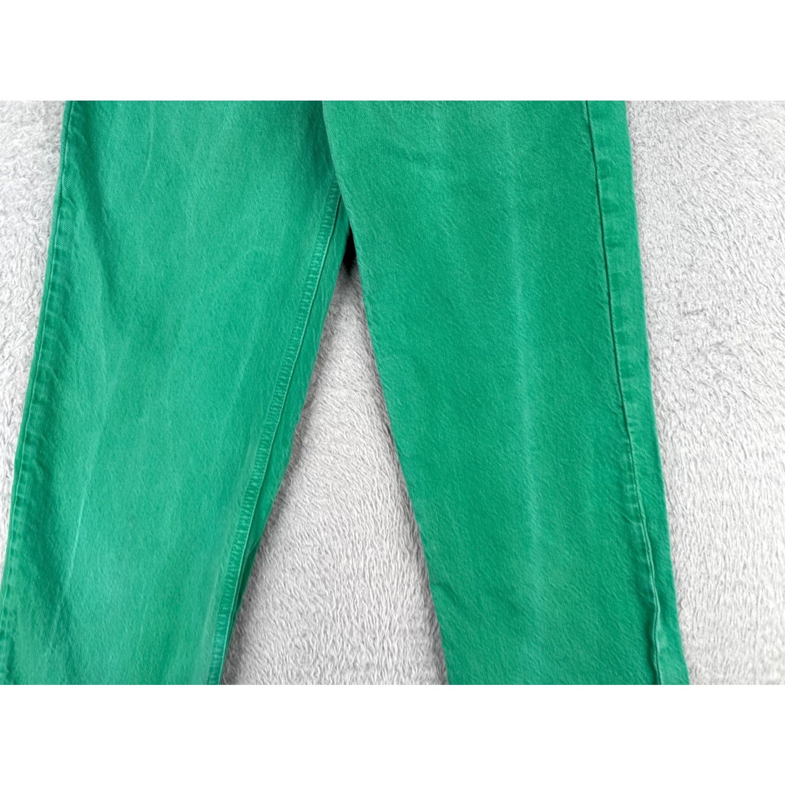 Zara Zara Jeans Women Green Denim Straight Leg High Rise 24x30 Jeans Womens 90s Distressed Pockets Button Zip Fly Cotton Blend Regular Rise LowLabel? Size 26" / US 2 / IT 38 - 3 Thumbnail