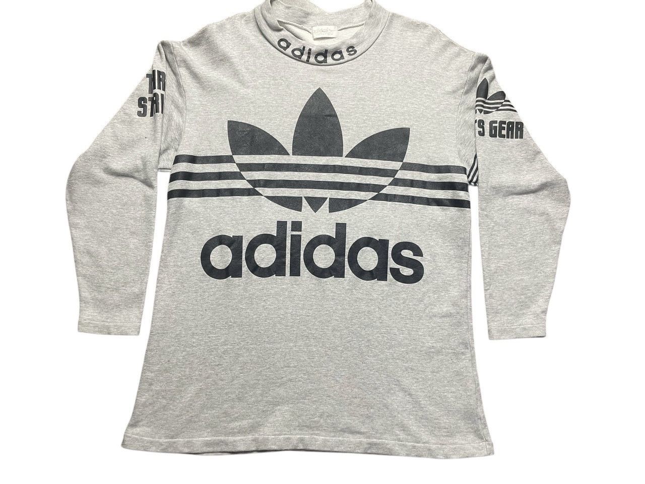 Adidas × Vintage Vintage Adidas Big Logo Sweatshirt 1990s Size US L / EU 52-54 / 3 - 1 Thumbnail