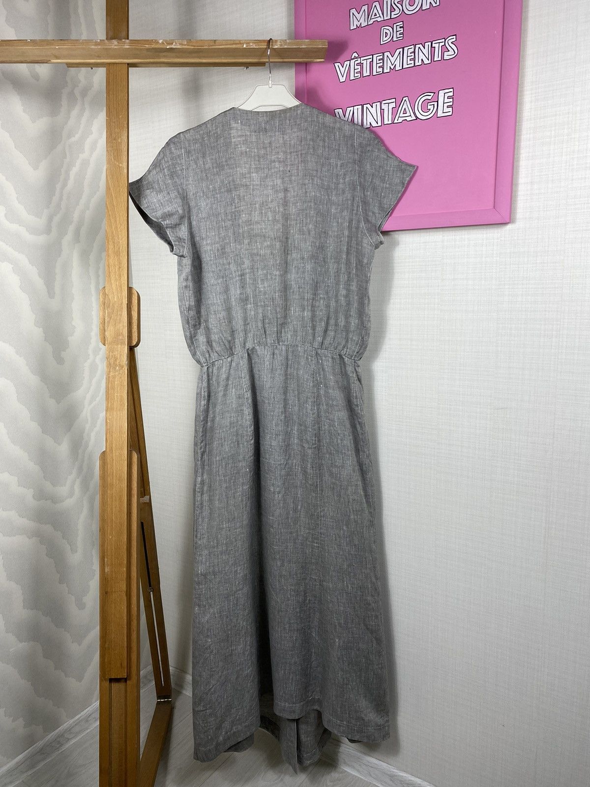 Thierry Mugler × Vintage Thierry Mugler Linen Dress Size S / US 4 / IT 40 - 14 Thumbnail