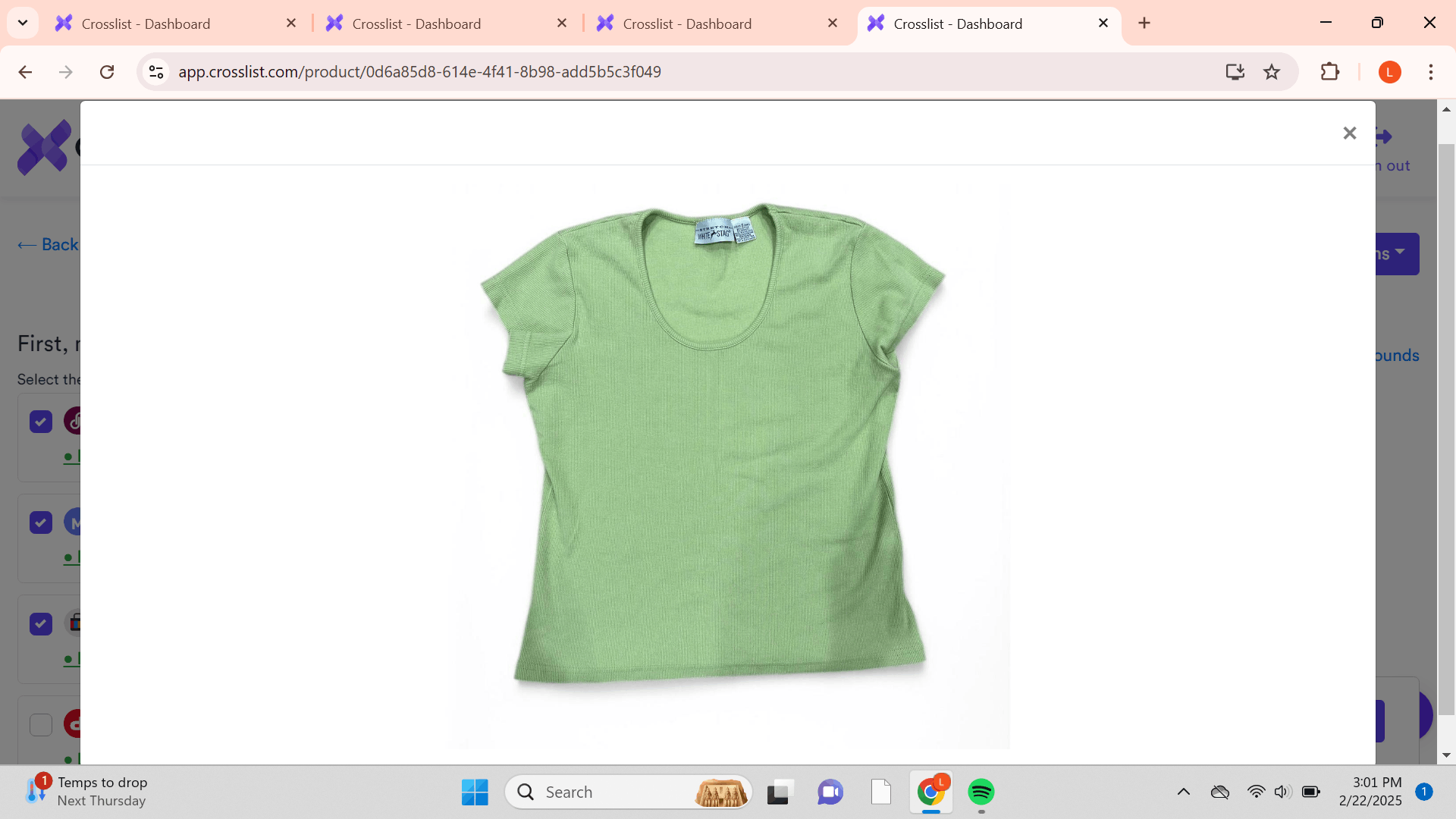 Vintage White Stag Women's Green Tshirt Size S / US 4 / IT 40 - 1 Thumbnail