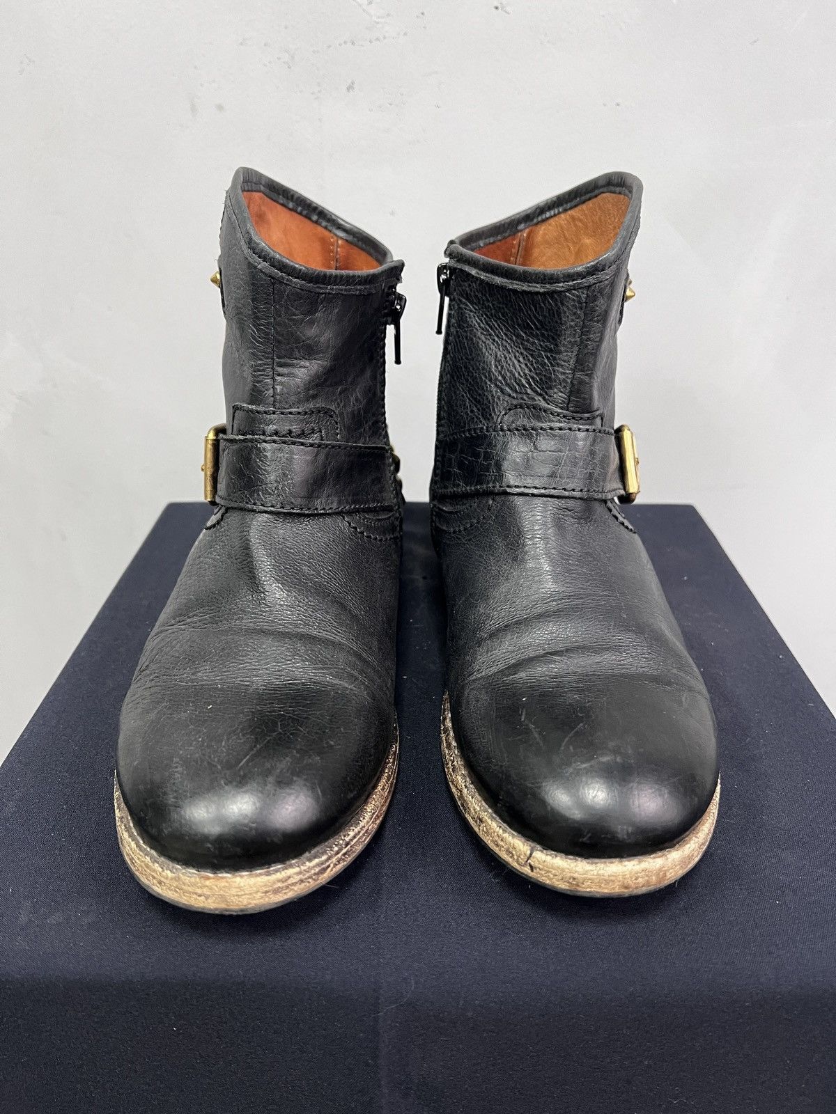 Hedi Slimane Black Leather Archive Ankle Boots Minimal Style EU Size 40 Size US 7.5 / EU 40-41 - 8 Thumbnail