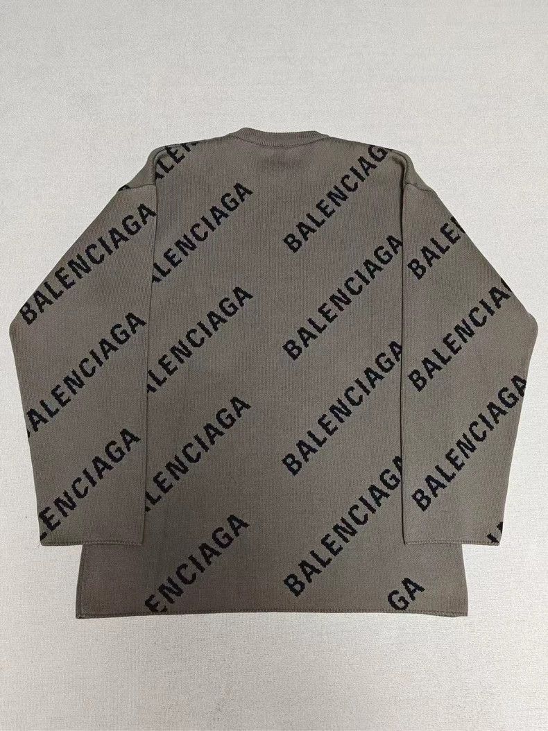 Balenciaga Balenciaga Logo Knit Sweater-2506 Size US M / EU 48-50 / 2 - 2 Thumbnail