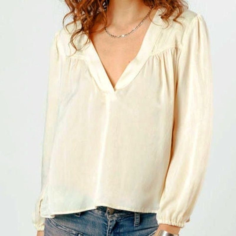 Other NWT B.O.G. Band of the Free Cash Blouse Sz. M [8-10] Ivory Size M / US 6-8 / IT 42-44 - 5 Thumbnail