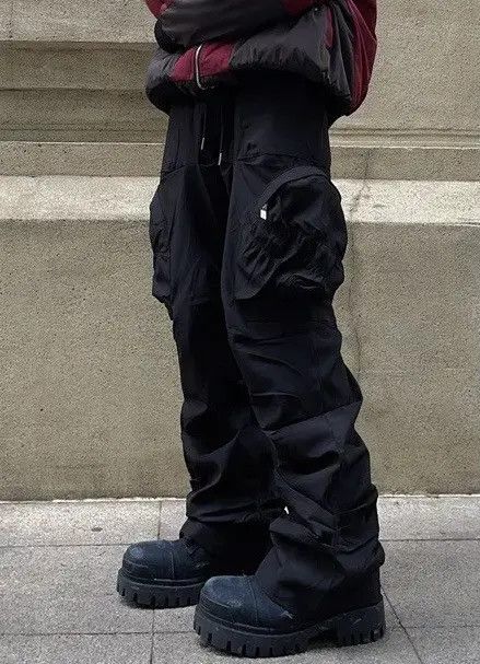 Japanese Brand Honoka x Nanae Utility grunge multi pocket nylon pants Size US 32 / EU 48 - 3 Thumbnail