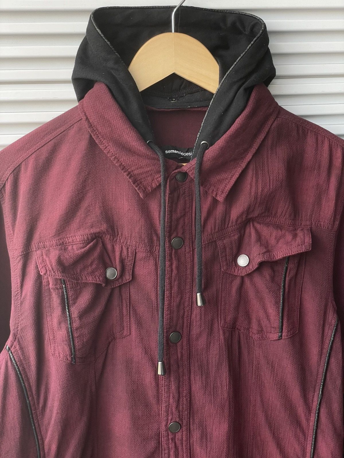 If Six Was Nine × Japanese Brand × semanticdesign Semantic Design Y2K Punk Style Button Up Zipper Hooded Size US XL / EU 56 / 4 - 3 Thumbnail