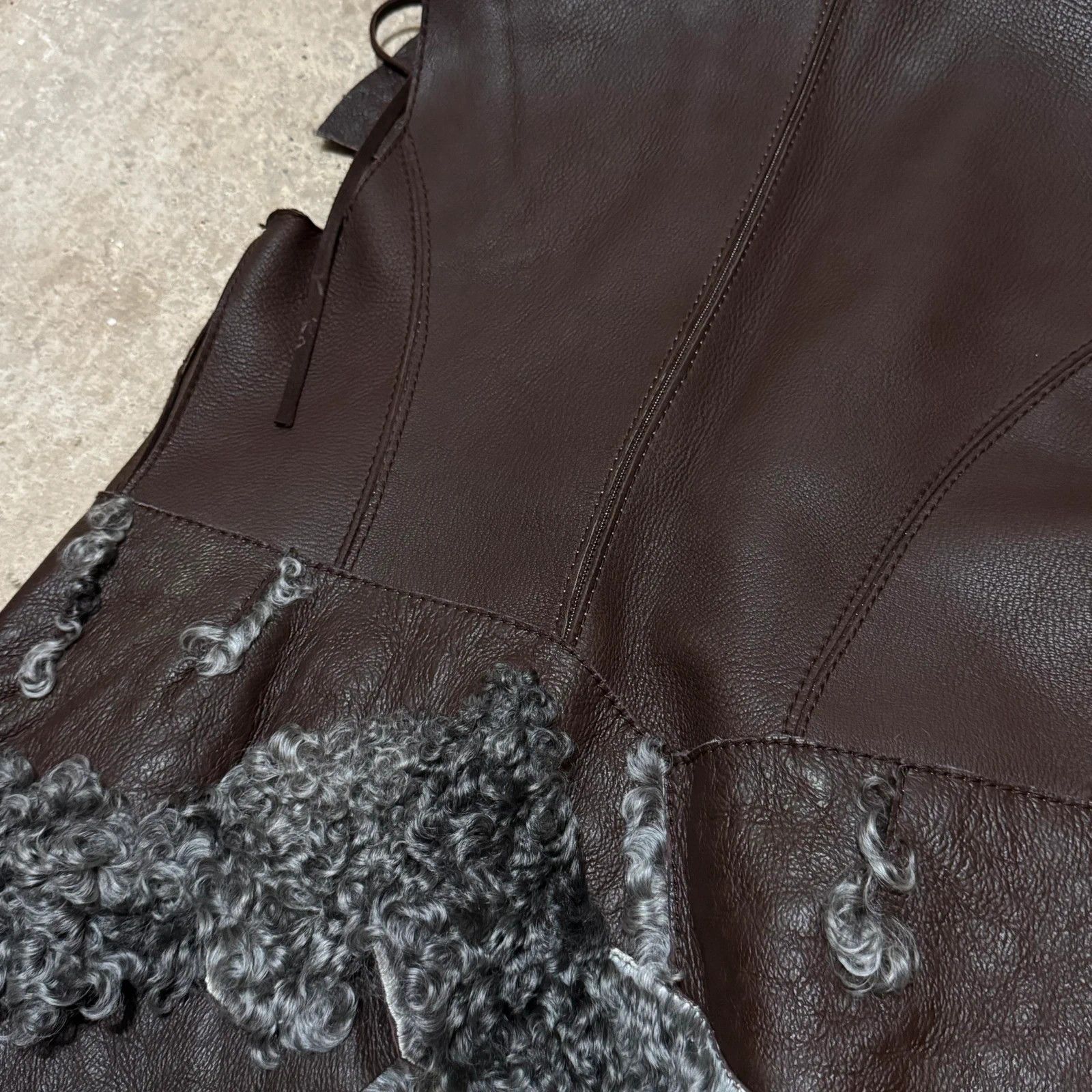 Marithe + Francois Girbaud Vintage Marithe François Girbaud shearling lethaer vest Size ONE SIZE - 10 Thumbnail