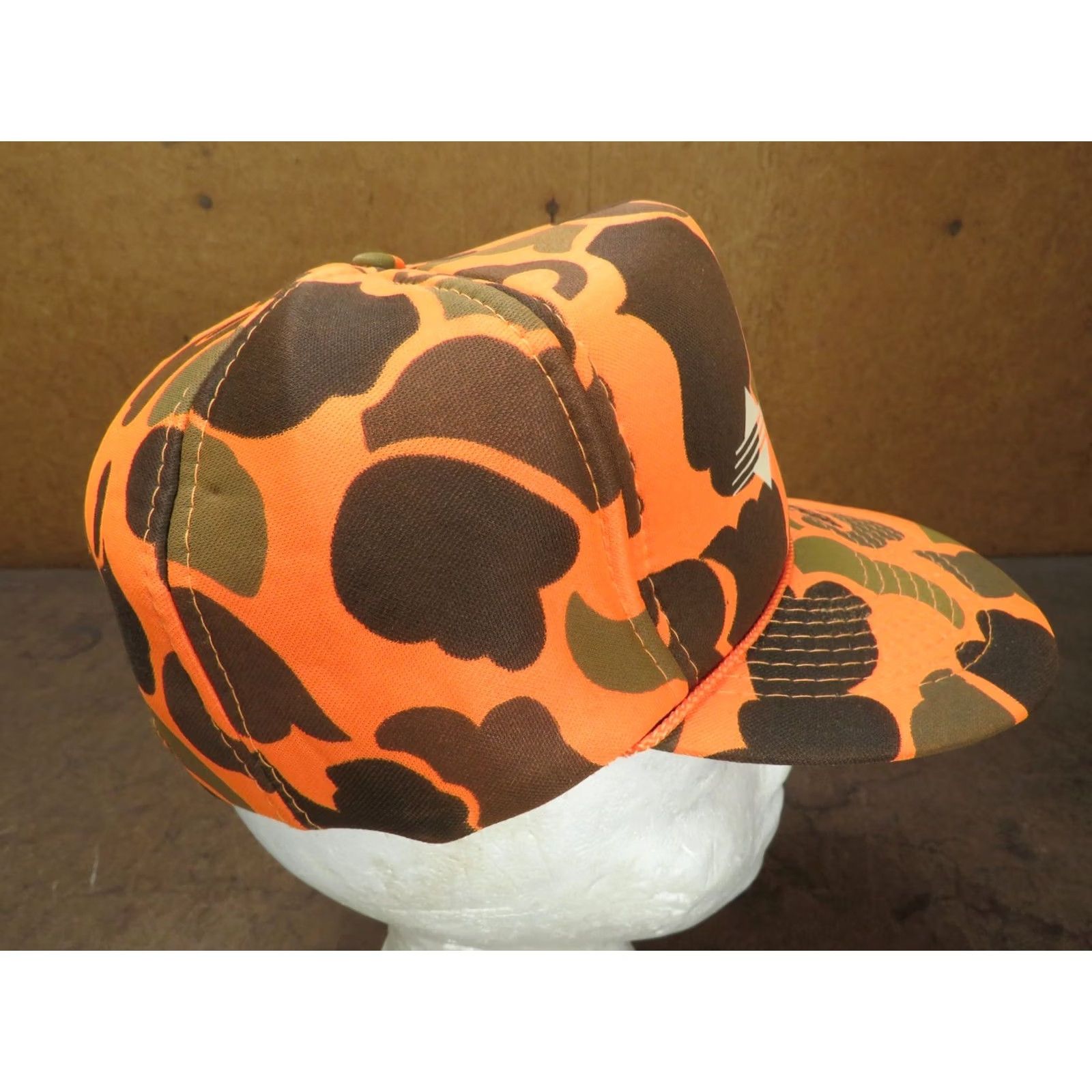 Vintage Sprint Phone Advertising Orange Camo Deer Hunting Vintage Snapback Hat Size ONE SIZE - 4 Thumbnail