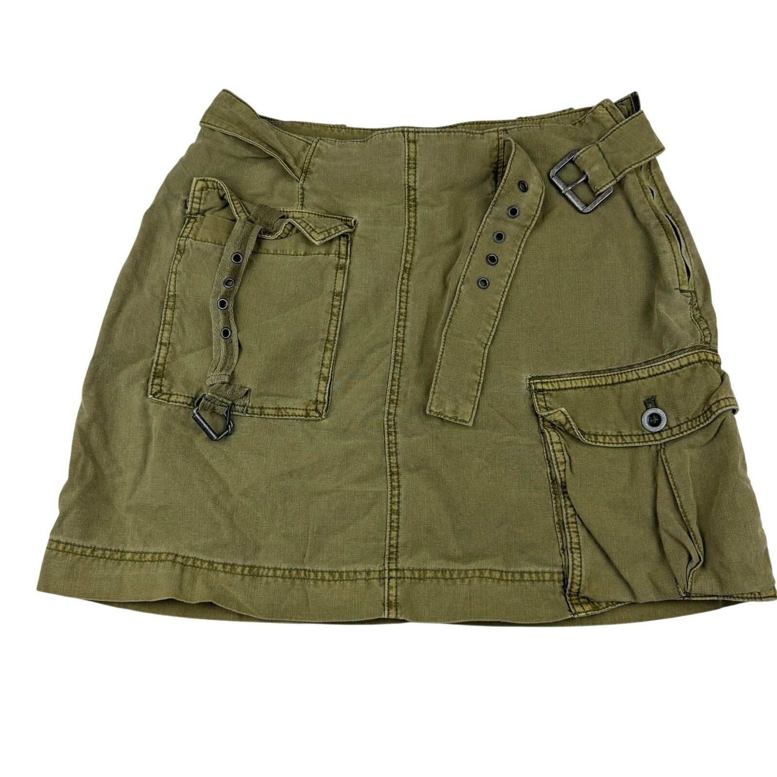 Free People Free People Erika Army Cargo Mini Skirt SZ 8 Size 30" / US 8 / IT 44 - 1 Thumbnail
