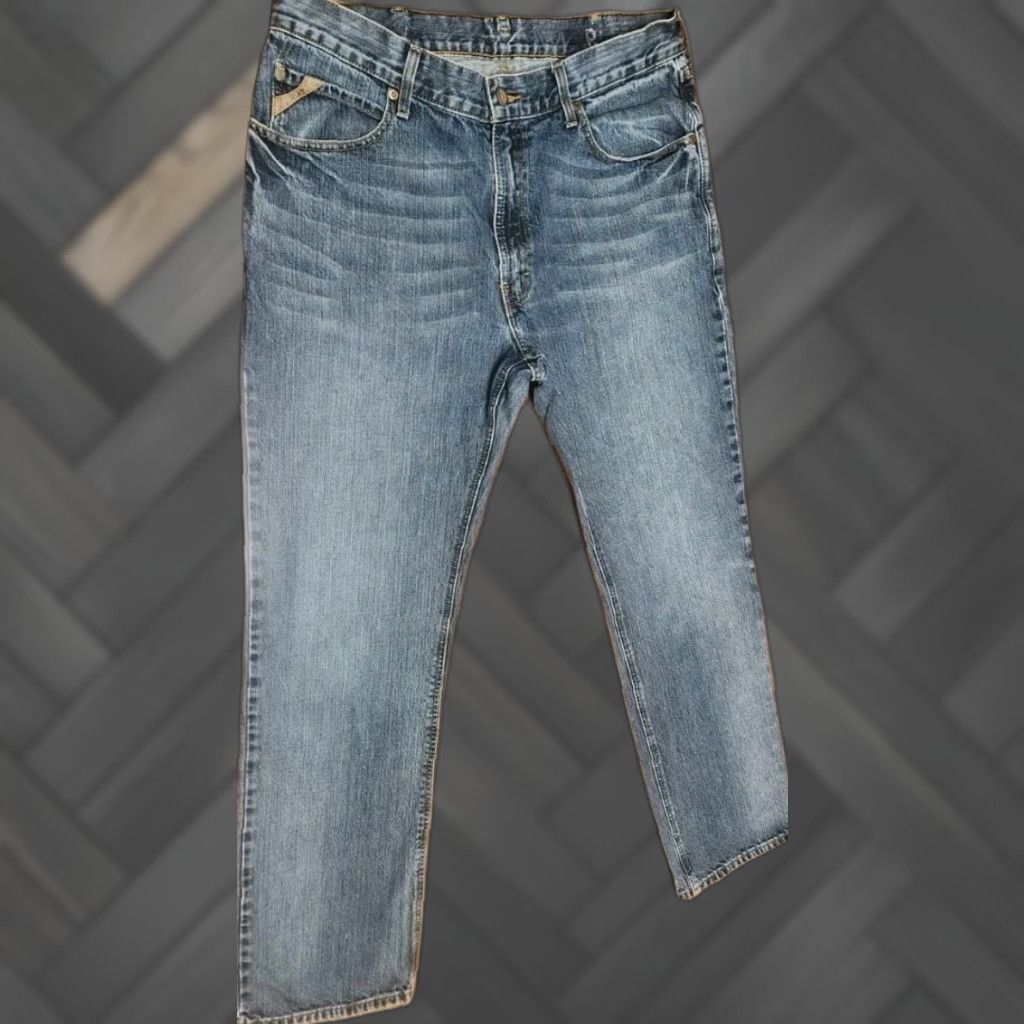Ariat ARIAT M4 Blue Jeans Men's 36x34 Boot Cut Denim Western Cowboy 10007775 Size US 36 / EU 52 - 1 Thumbnail