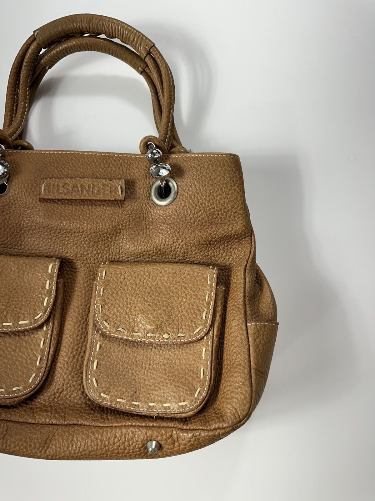 Jil Sander Jil Sander Leather Handbag Brown Vintage Size ONE SIZE - 4 Thumbnail