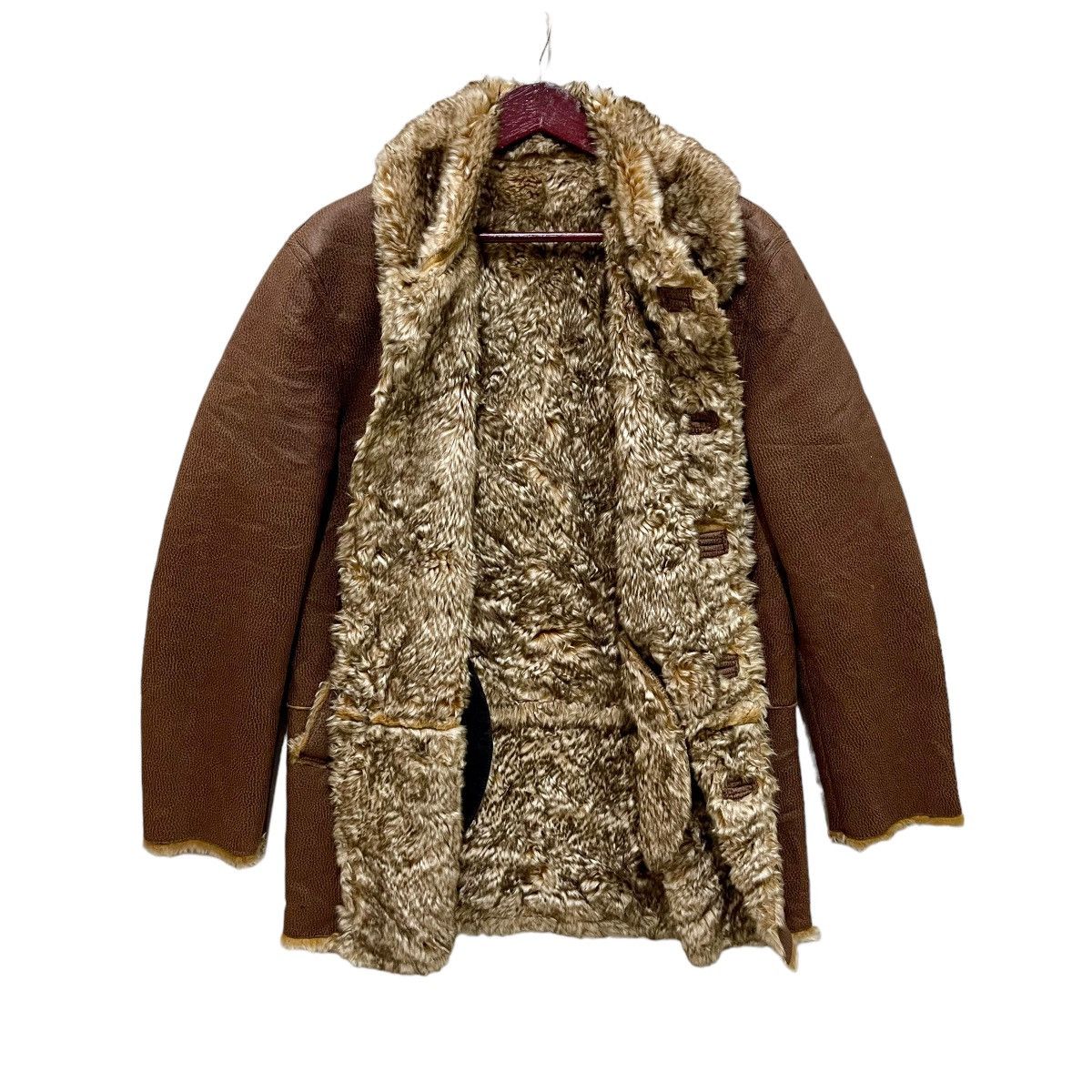 Pazzo Pazzo Denim Store Faux Fur Coat Jacket Size L / US 10 / IT 46 - 1 Thumbnail
