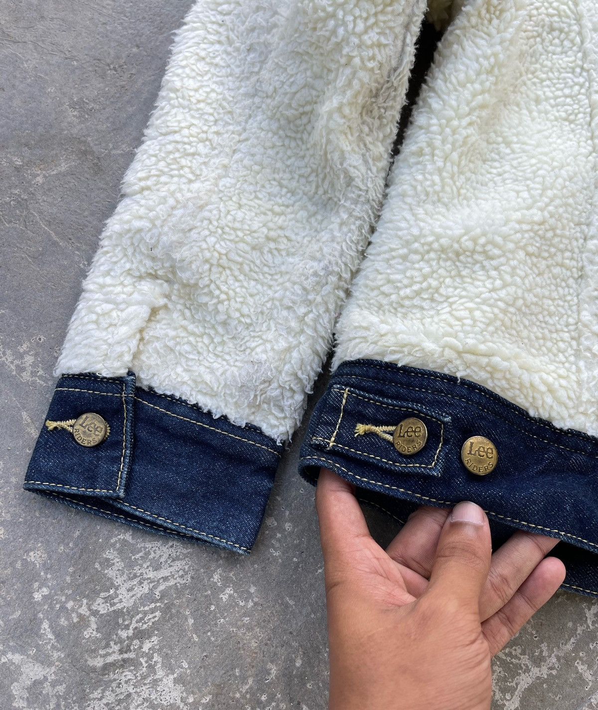 Issey Miyake × Lee 🔥Vintage Lee Storm Rider Sherpa x Denim Jacket Size M / US 6-8 / IT 42-44 - 10 Thumbnail