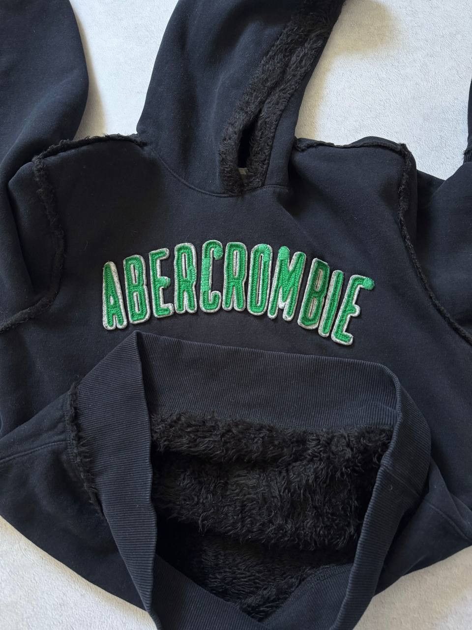 Abercrombie & Fitch Crazy Y2K Abercrombie & Fitch Fur Lined Hoodie Japan Style Size US M / EU 48-50 / 2 - 4 Thumbnail