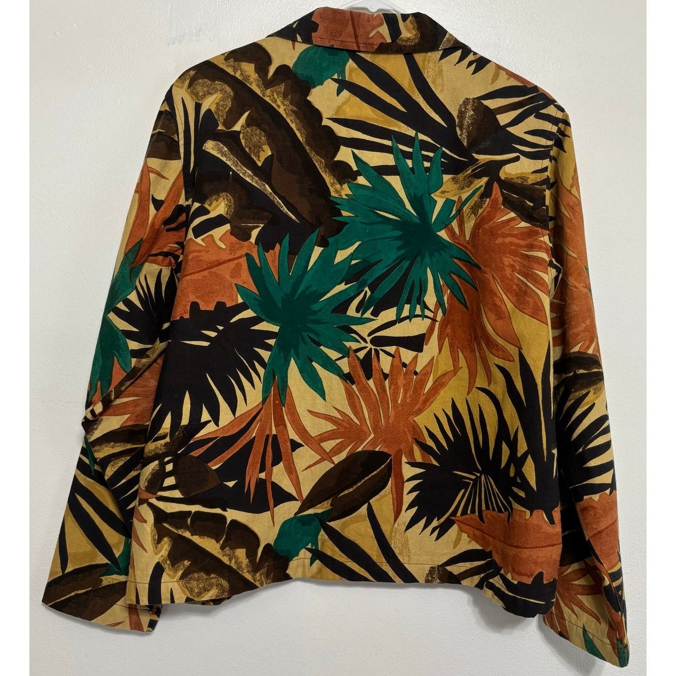Other Vintage New Identity Tropical Print Jacket Light Brown Large Size L / US 10 / IT 46 - 2 Thumbnail
