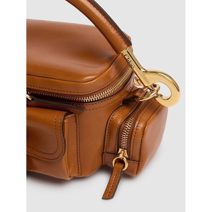 Chloe Chloe Small Camera Glossy Clay Brown Leather Shoulder Bag Ne Size ONE SIZE - 3 Thumbnail