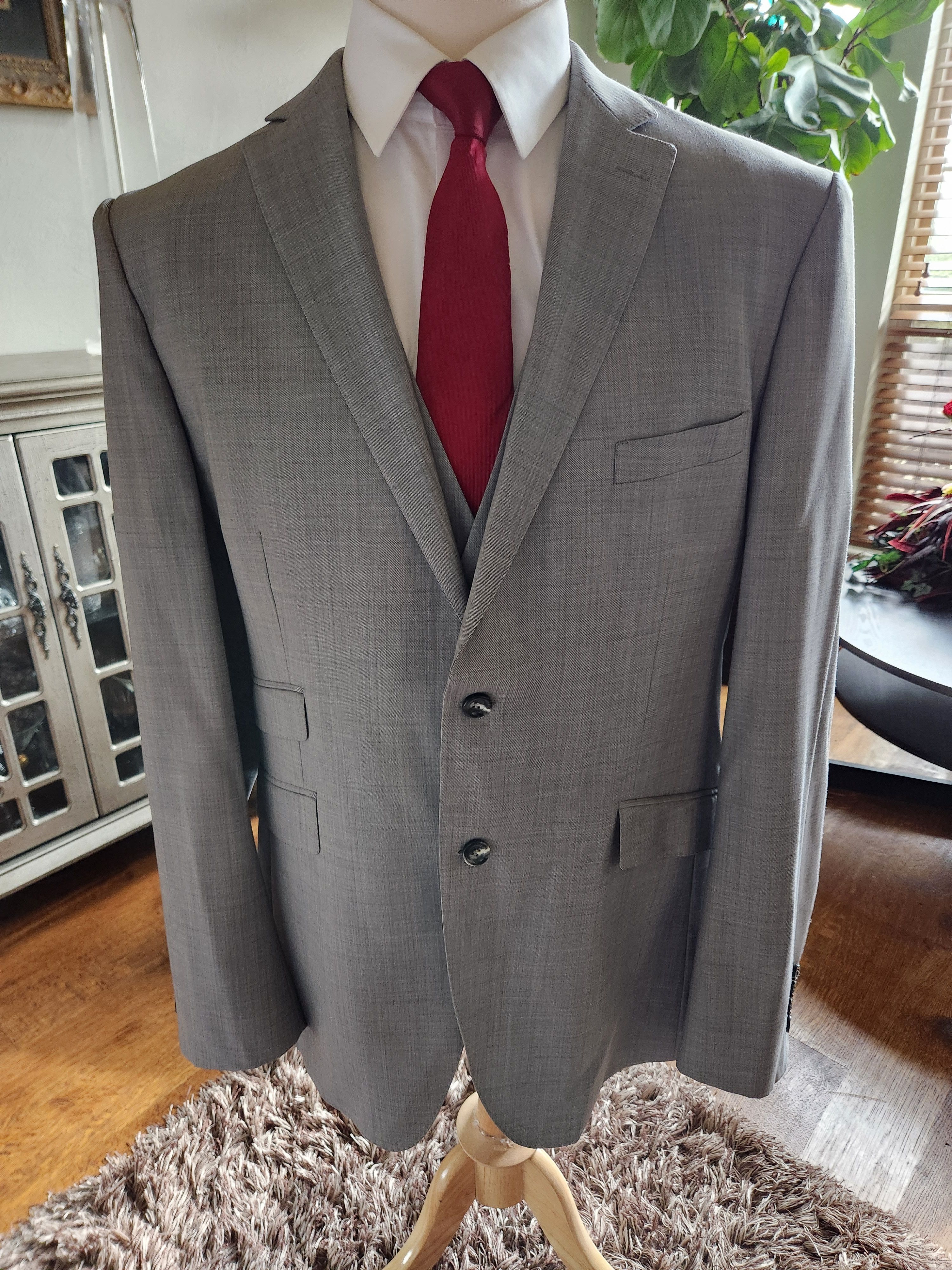 Other Custom-Made Beau by Askel Paris Suit Jacket and Vest Sz 46L. Size 46L - 1 Thumbnail