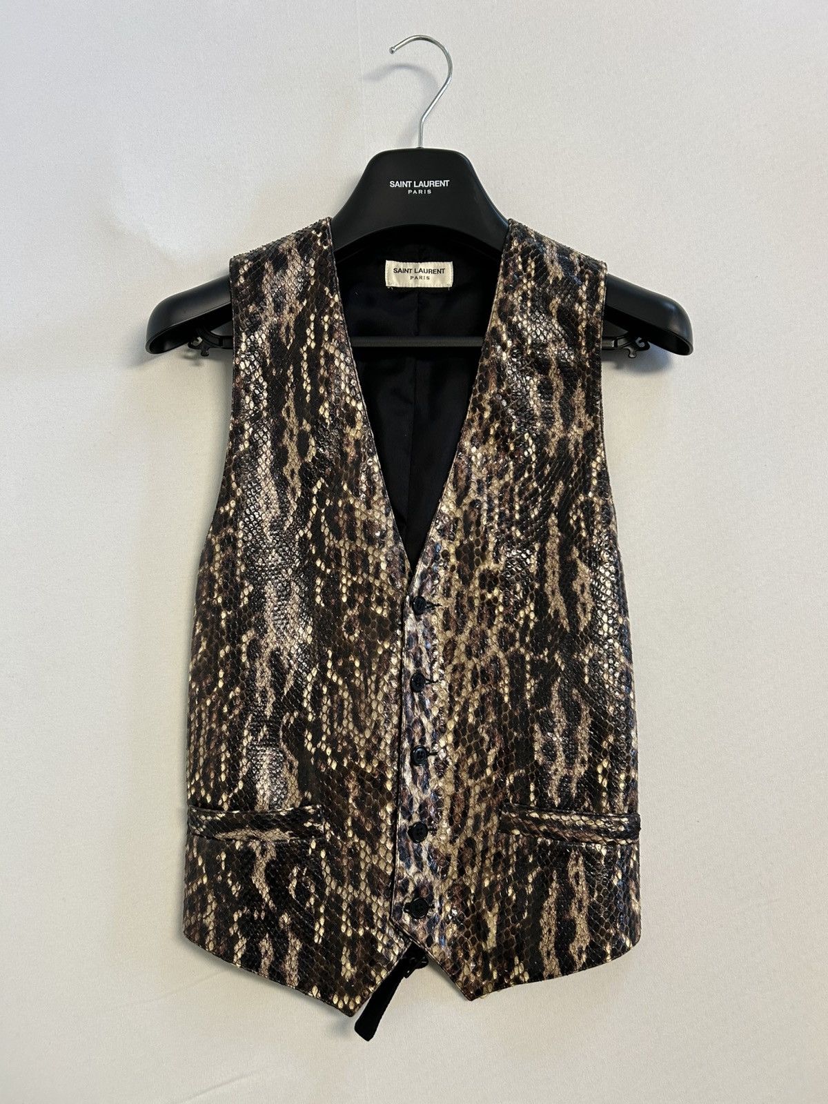 Saint Laurent Paris FW2016 1/1 Sample Python Leather Vest Size US M / EU 48-50 / 2 - 3 Thumbnail