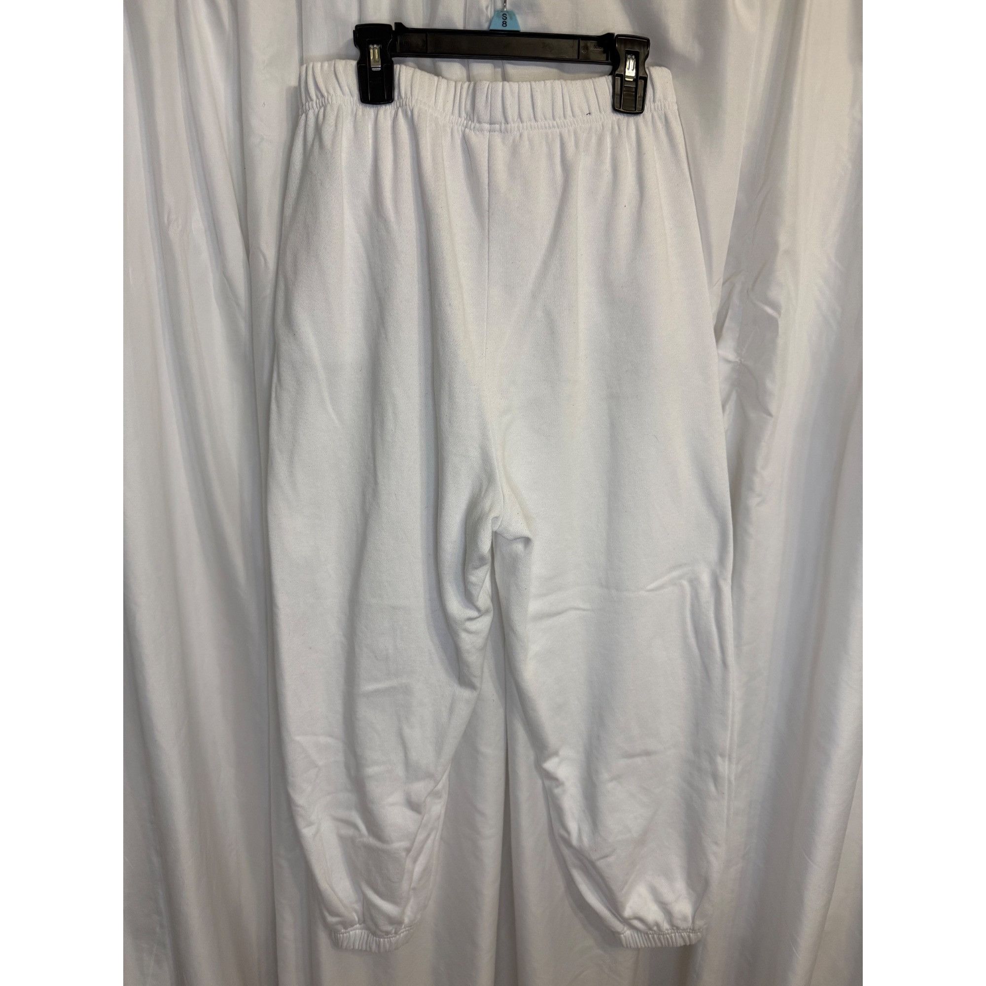 Garage Garage White Jogger Sweatpants Cotton Blend Elastic Waistban Size 27" / US 4 / IT 40 - 3 Thumbnail
