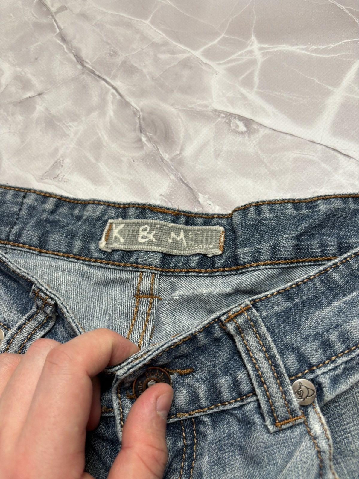 Japanese Brand Kosmo Lupo Japanese Style Denim Cargo Jeans Distressed Y2K Size US 32 / EU 48 - 14 Thumbnail