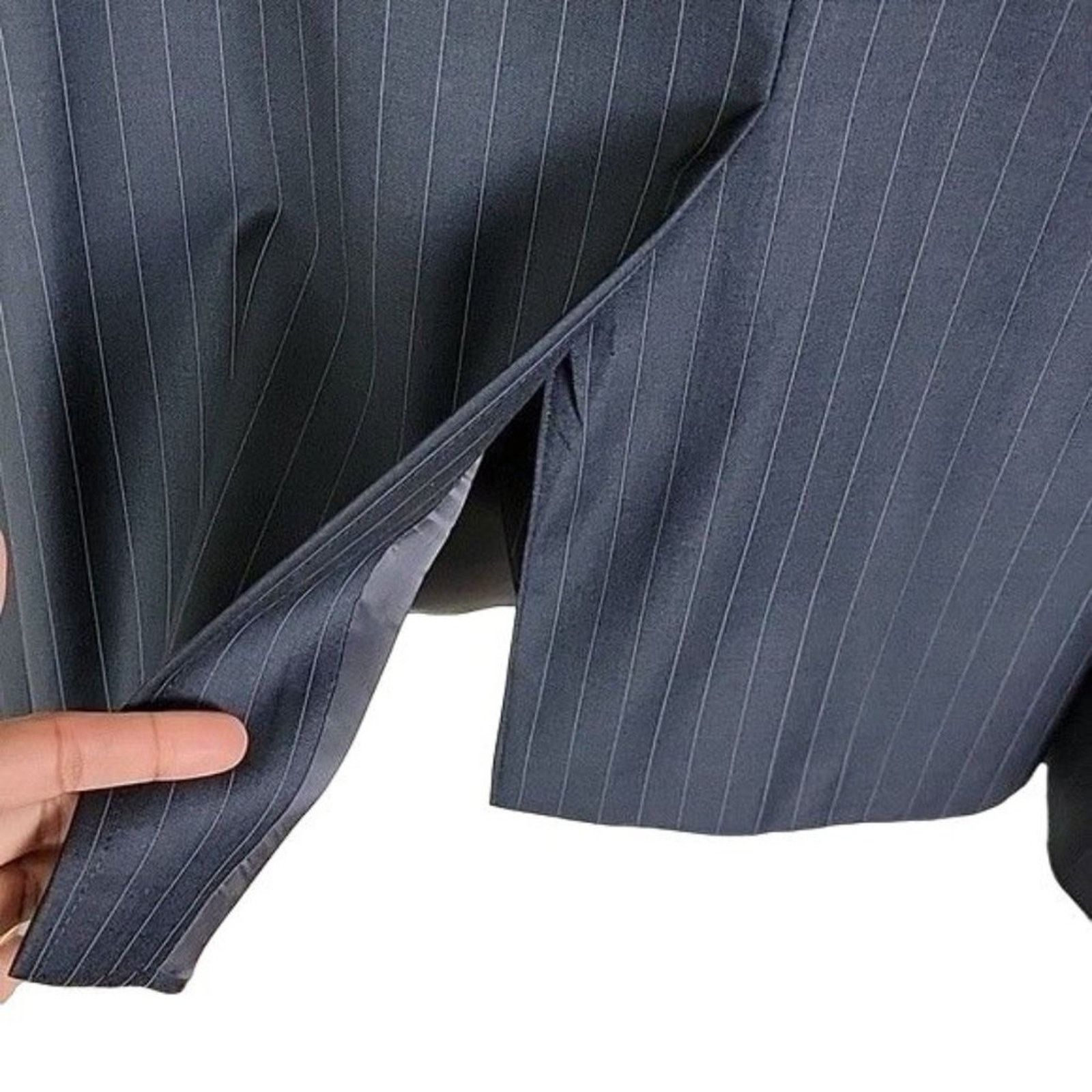 Lauren Ralph Lauren Lauren Ralph Lauren Pinstripe Wool Suit Jacket Blazer 48L Size 48L - 7 Thumbnail