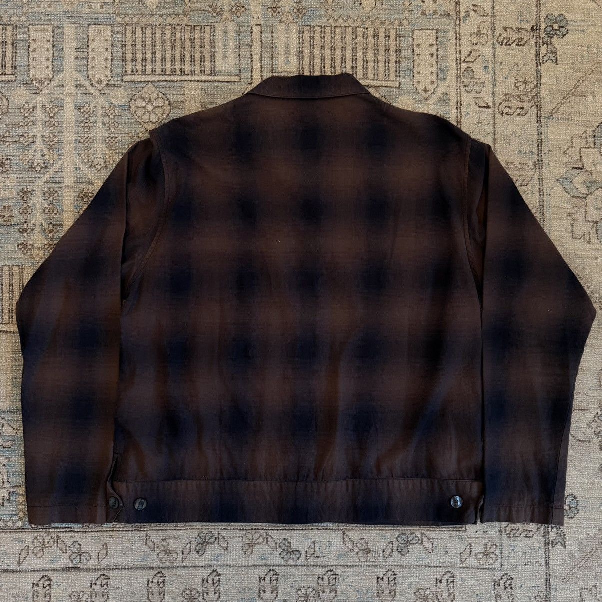 Maiden Noir Ombre Garage Shirt - Brown Plaid Size US L / EU 52-54 / 3 - 4 Thumbnail