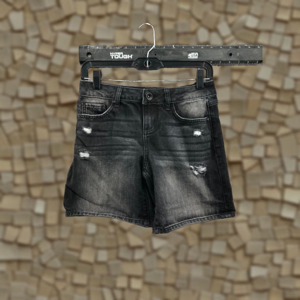 Vintage Natural Reflections Shorts Bermuda Denim Dark Wash Black 2 Womens Mid Rise 27 in 6 in Inseam 5-Pocket Style Casual Size 26" / US 2 / IT 38 - 1 Thumbnail