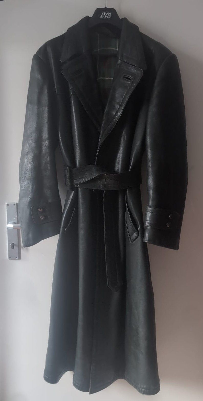 Other 1940s WWII-Era German Leather Overcoat – Rare Collectible Size US L / EU 52-54 / 3 - 1 Thumbnail