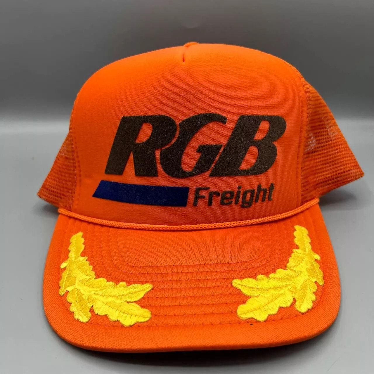 RGB Freight Trucker Hat Men Orange Nissin Snap Back Cap