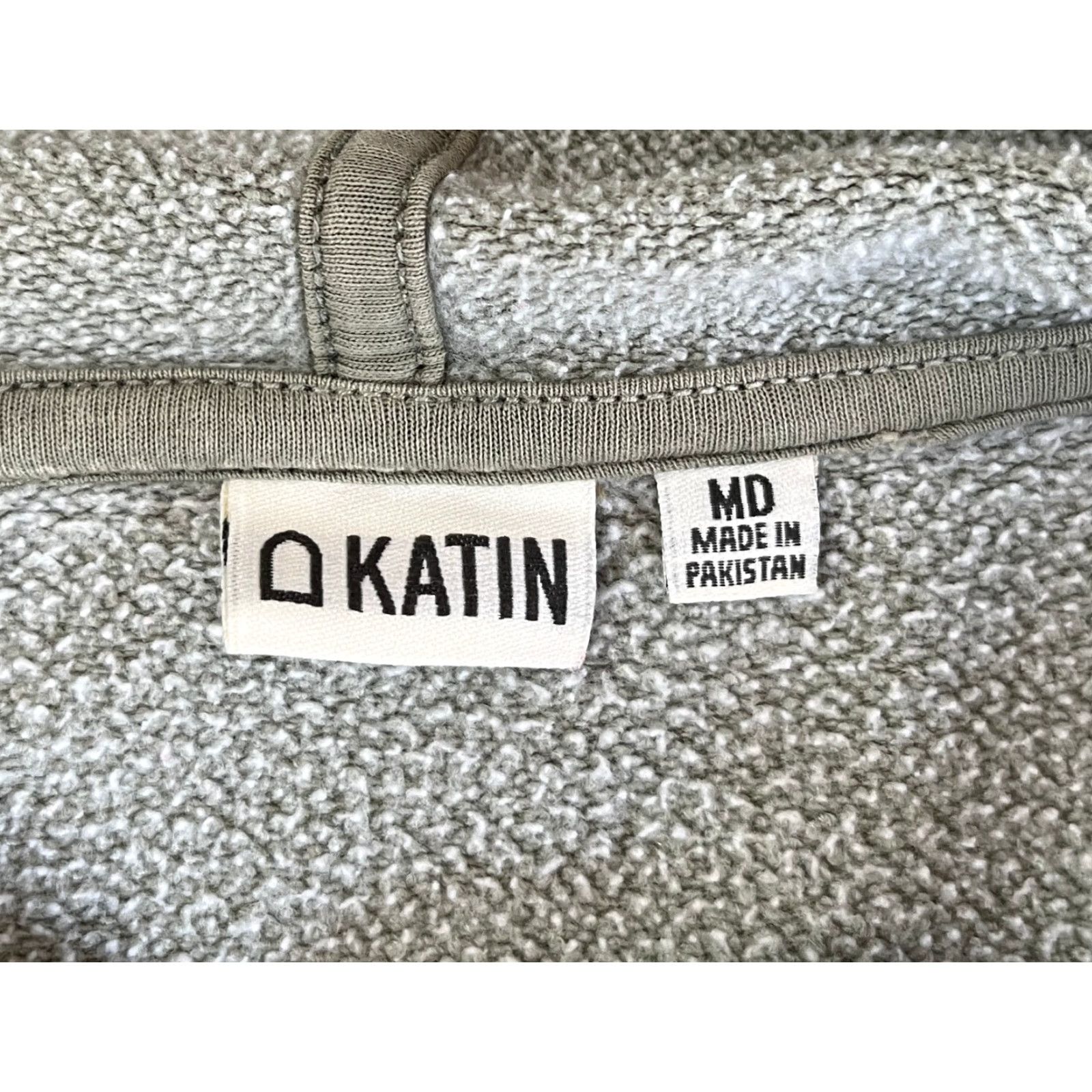 Katin Katin Hooded Embroidery Logo Hoodie Mens Shirt M Green Size US M / EU 48-50 / 2 - 7 Thumbnail