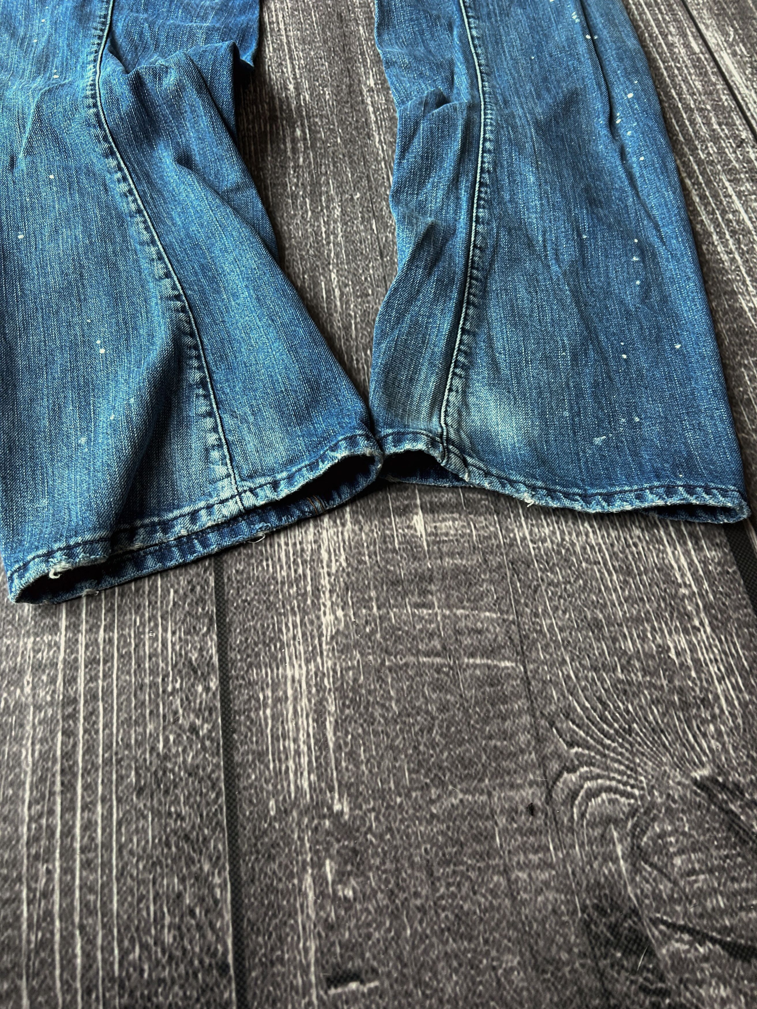 Vintage CRAZY VTG RICK OWENS STYLE WASHED JAPANESE JEANS Y2K Size US 32 / EU 48 - 6 Thumbnail