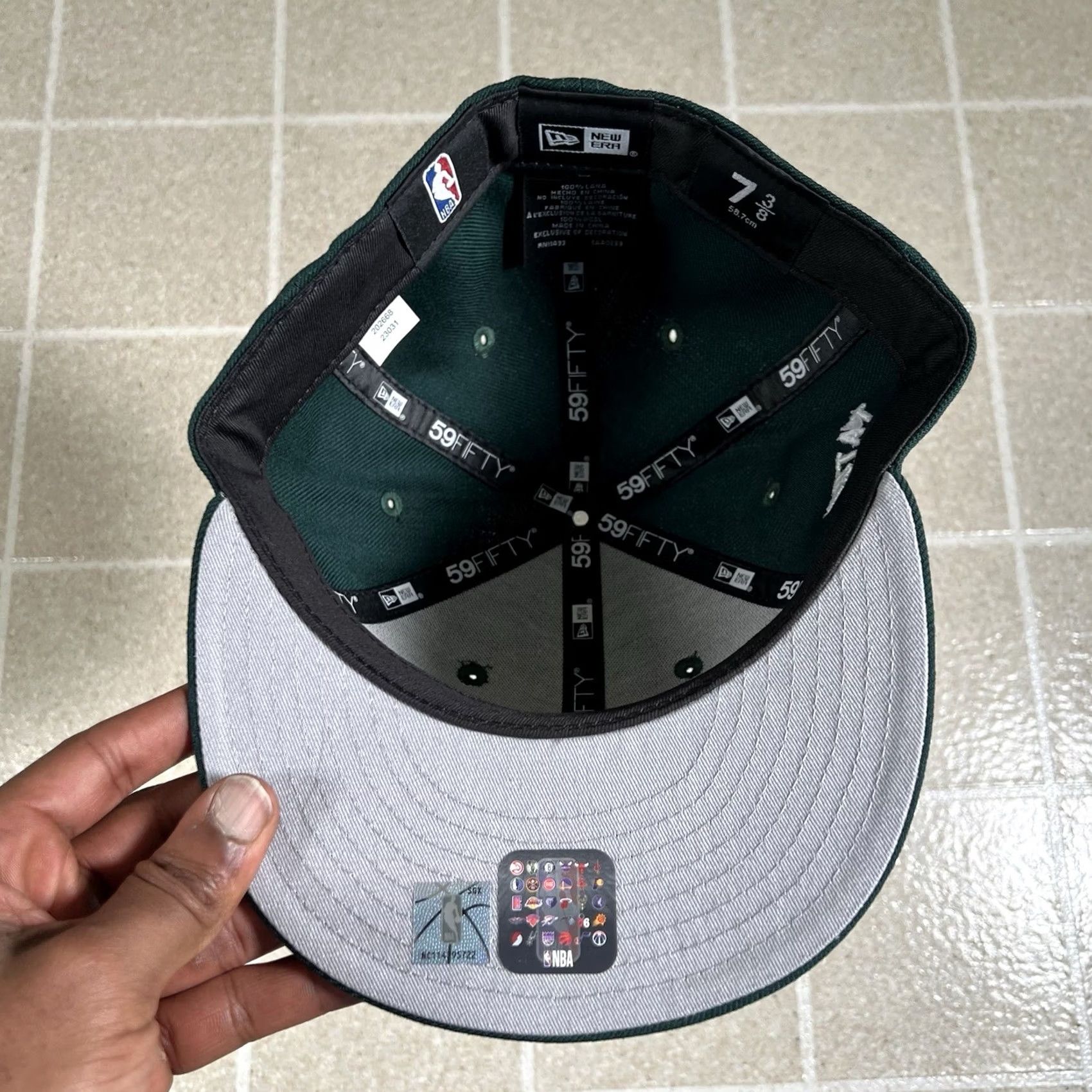 New Era New Era Celtics Jayson Tatum Green Hat Exclusive Fitted NBA Cap 7 3/8 Men Green Cap Size ONE SIZE - 6 Thumbnail