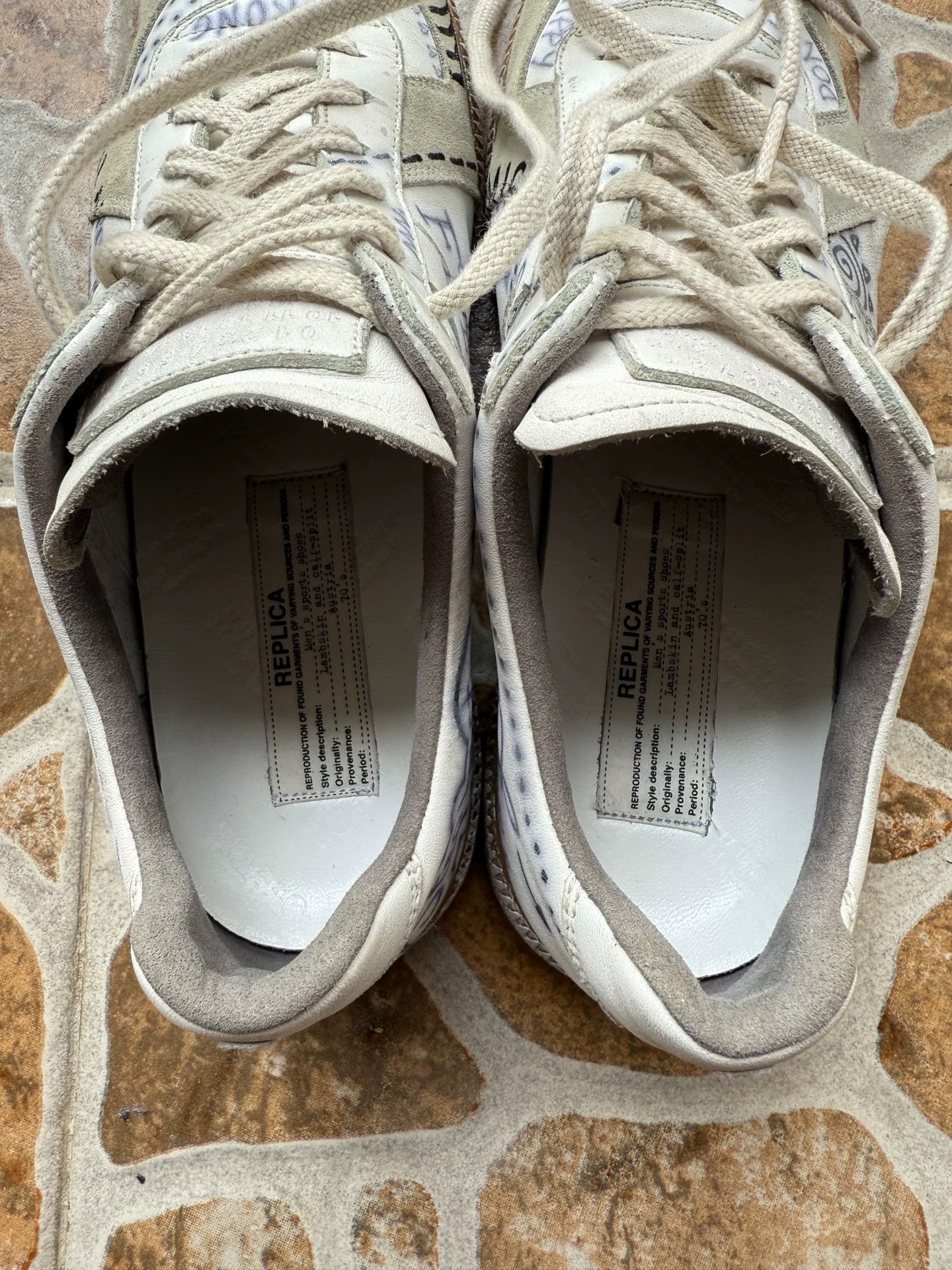 Maison Margiela MM Hand-Painted Graffiti German Trainer 40 Size US 7 / EU 40 - 8 Thumbnail