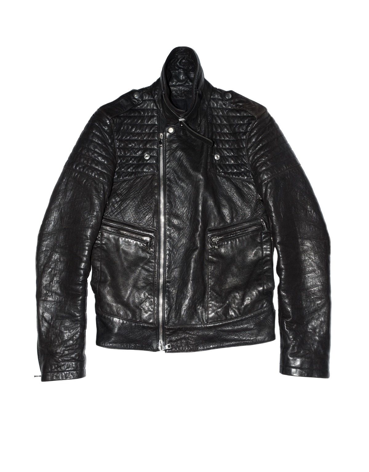 Balmain Balmain SS13 Lamb Leather Biker Jacket by Olivier Rousteing Size US M / EU 48-50 / 2 - 2 Thumbnail