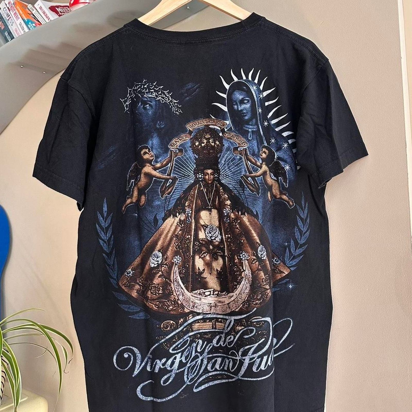 God's Masterful Children × Vintage Vintage Virgin Mary Jesus Shirt Size US L / EU 52-54 / 3 - 5 Thumbnail