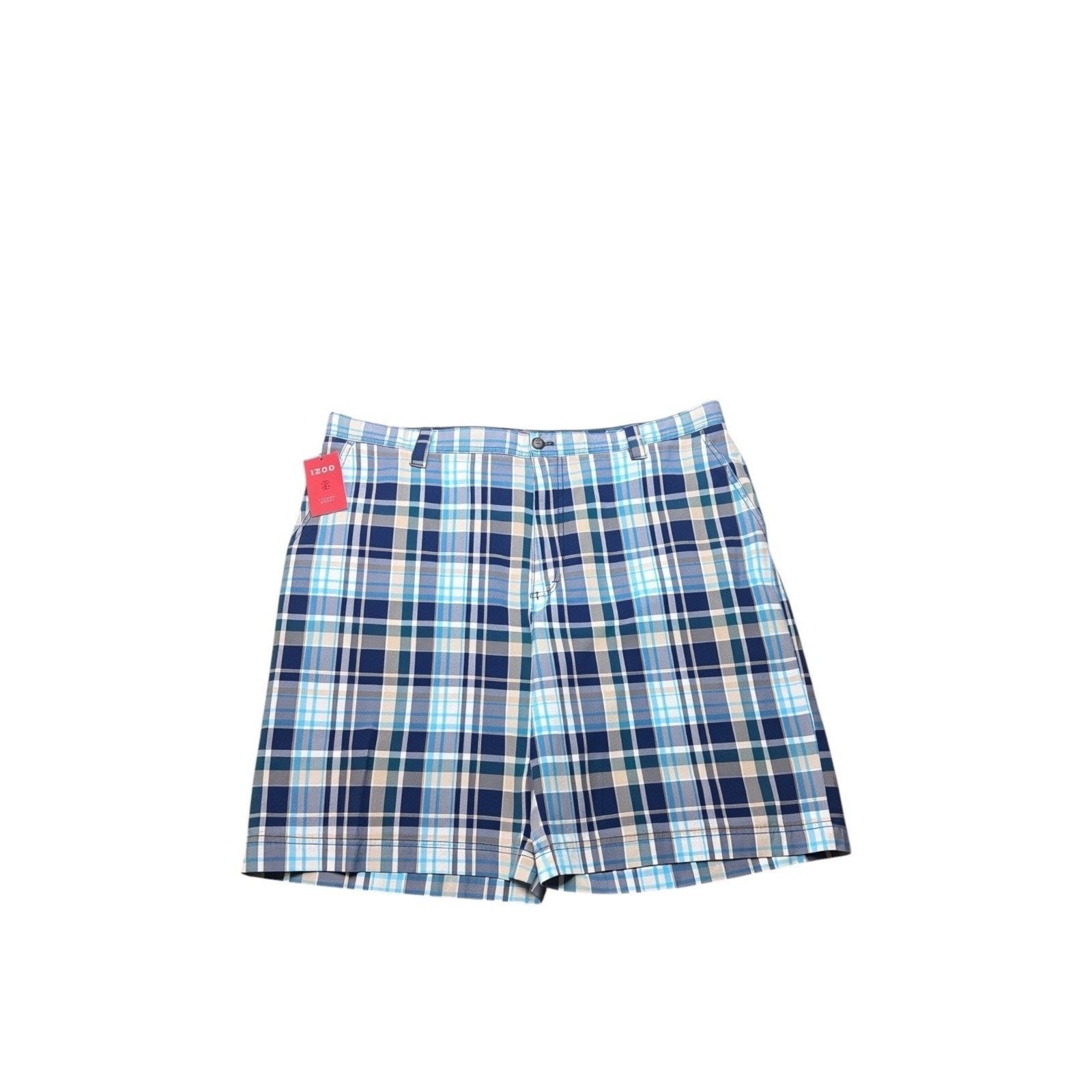 Izod NWT Izod Mens 42x10 Plaid Shorts Y2k Vintage Skater Retro Size US 42 / EU 58 - 2 Thumbnail