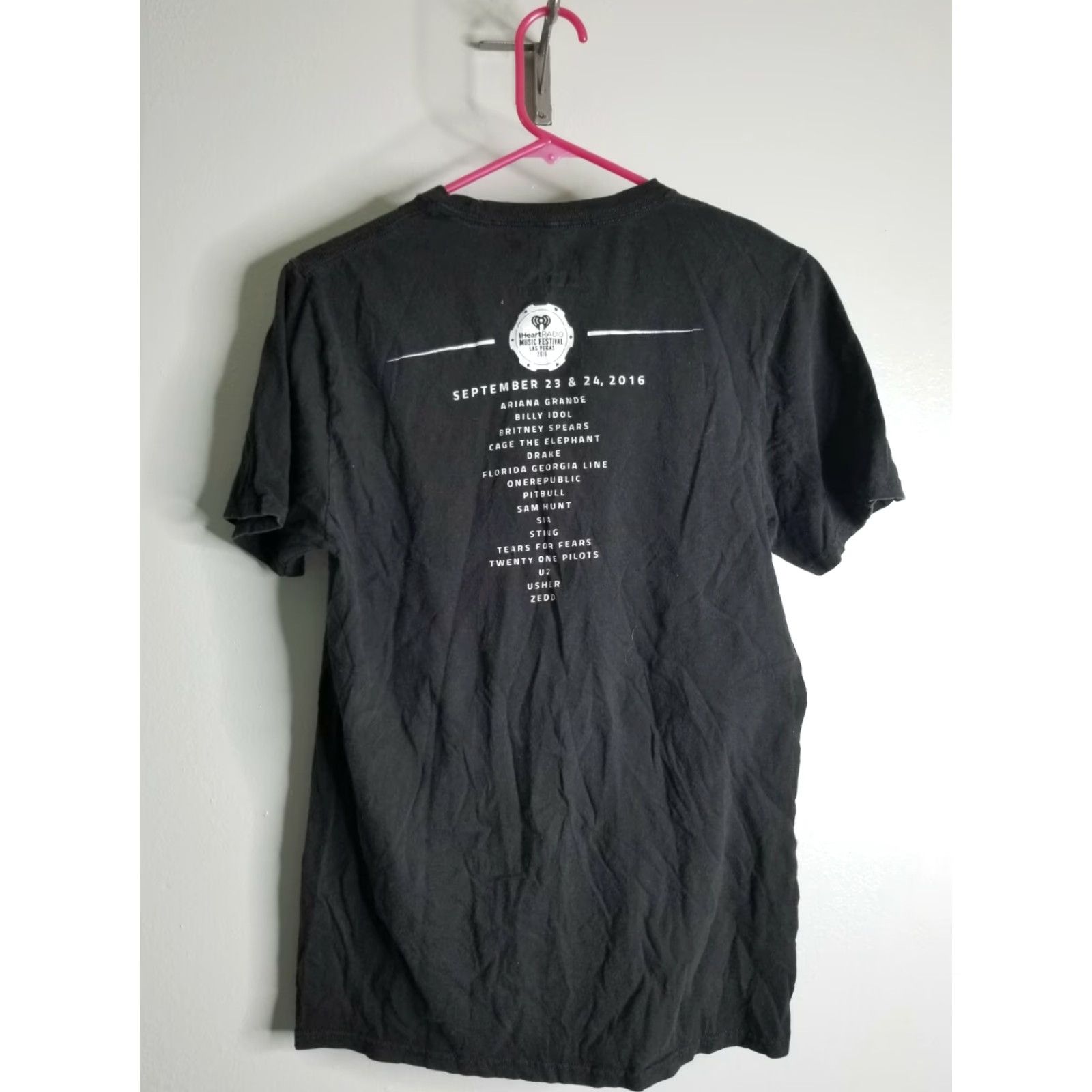 Doublet I Heart Radio Merch Mens S T Shirt Music Fest Las Vegas 2016 Black Double Sided Size US S / EU 44-46 / 1 - 2 Thumbnail