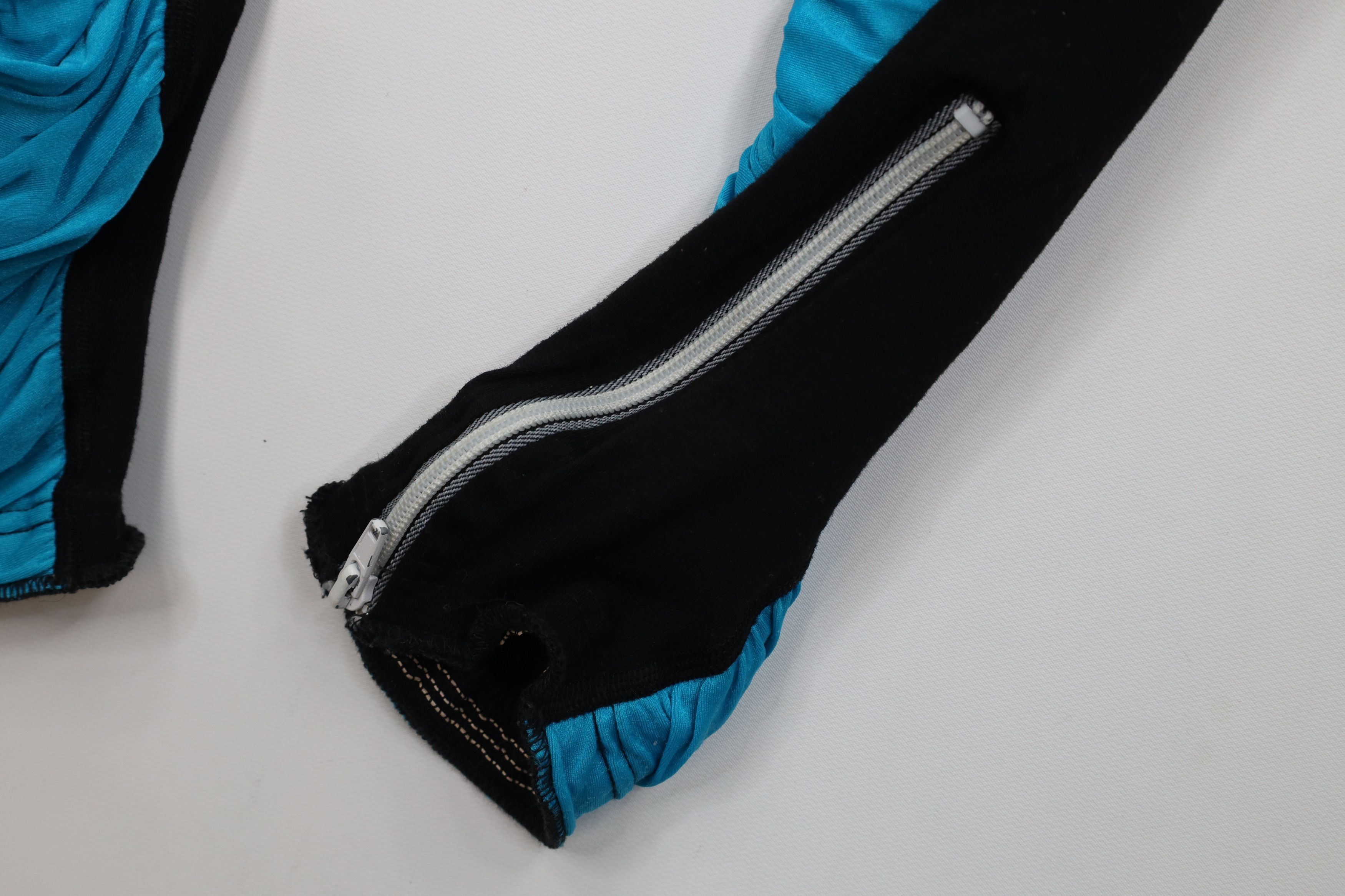 Nike Vintage 80s Nike Sample Ruffled Spandex Leggings Pants USA Size 22" - 5 Thumbnail
