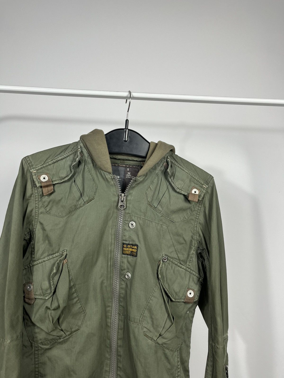 G-Star G Star RAW Green Military Hooded Jacket Zip Up Size S Size US S / EU 44-46 / 1 - 7 Thumbnail
