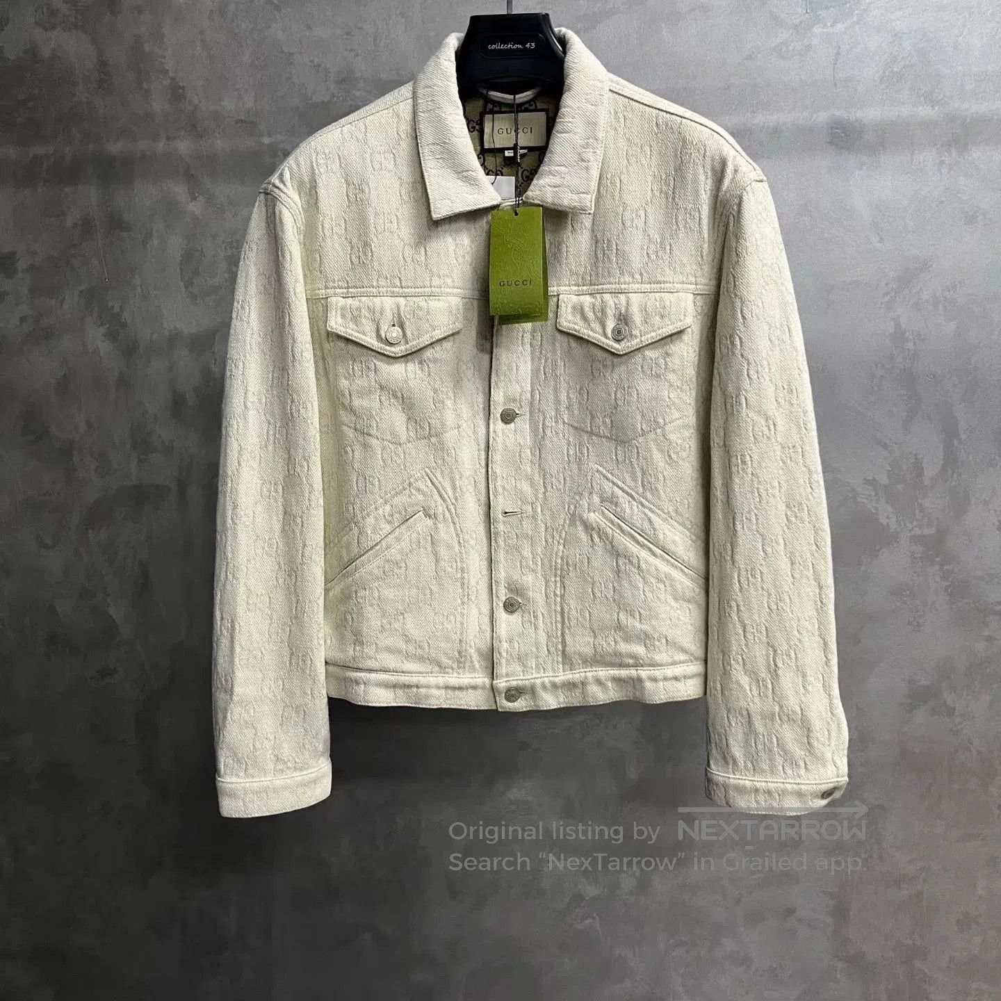 Gucci Gucci Ivory Cotton Jacquard Jacket. Size US L / EU 52-54 / 3 - 1 Thumbnail