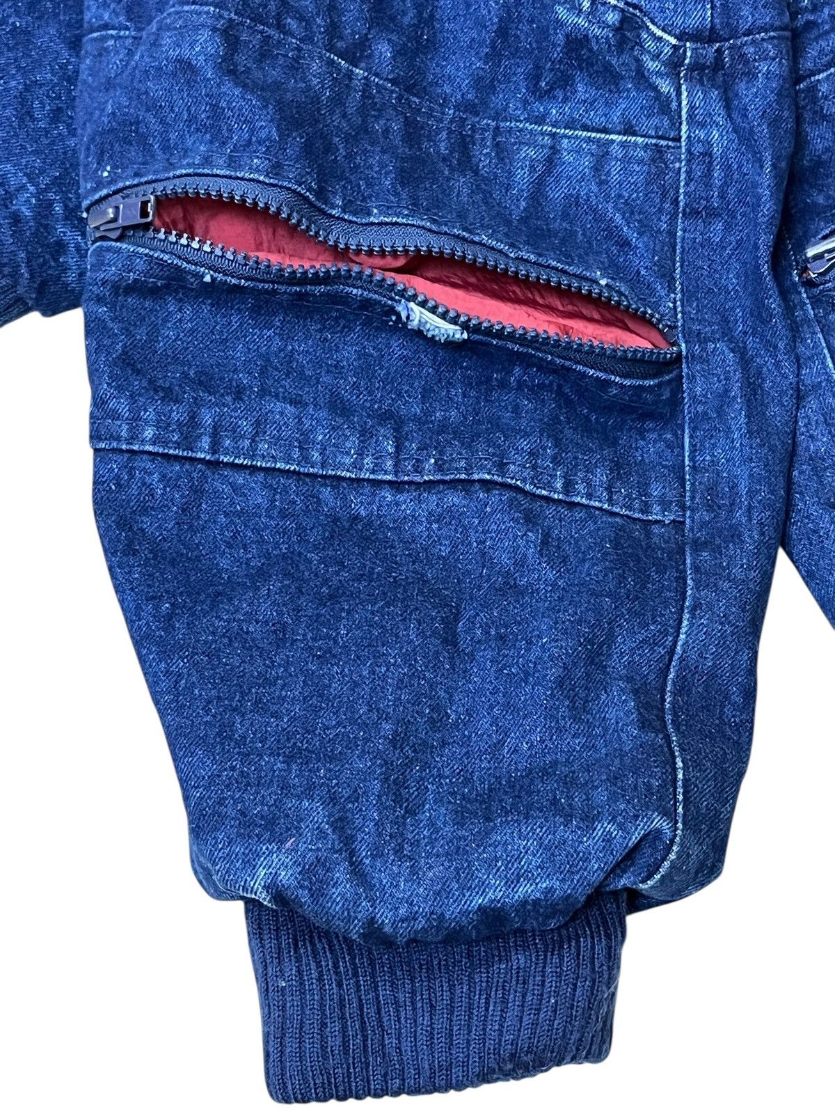 Toyo Enterprises Vintage 80s SUN VALLEY urban college boy denim bomber jacket Size US L / EU 52-54 / 3 - 11 Thumbnail