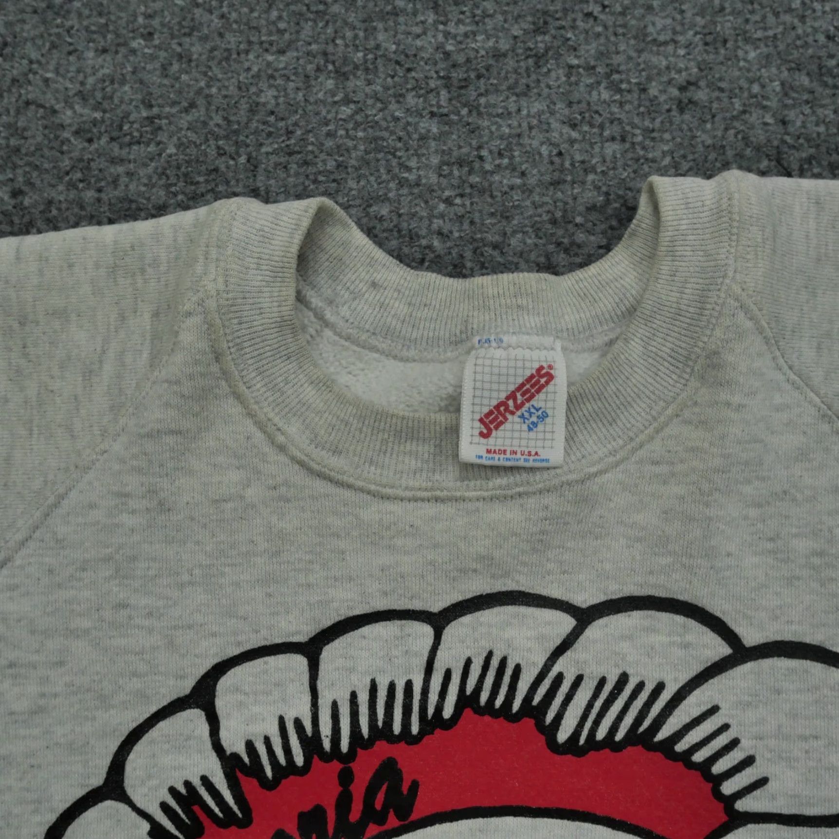 Jerzees VINTAGE Jerzees Sweatshirt Mens 2XL Grey Pullover Crew Neck High School 90s Spartans Size US XXL / EU 58 / 5 - 4 Thumbnail