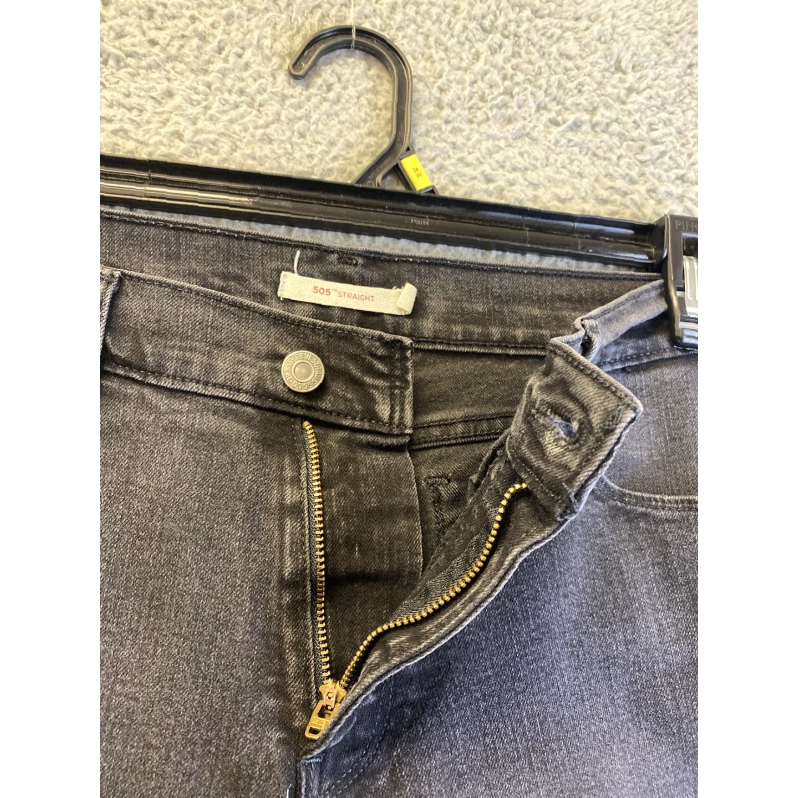 CO Levi Strauss & Co jeans 505 boot Black W30xL30 Women’s Mid Rise Cotton Denim Jeans Size 30" / US 8 / IT 44 - 5 Thumbnail