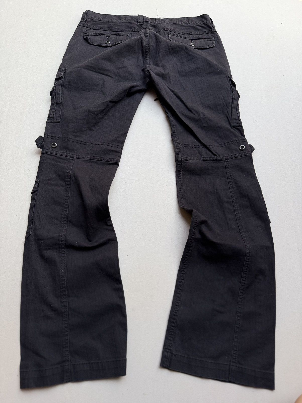 Japanese Brand Hideaways lace up flare cargo pants Size US 30 / EU 46 - 2 Thumbnail
