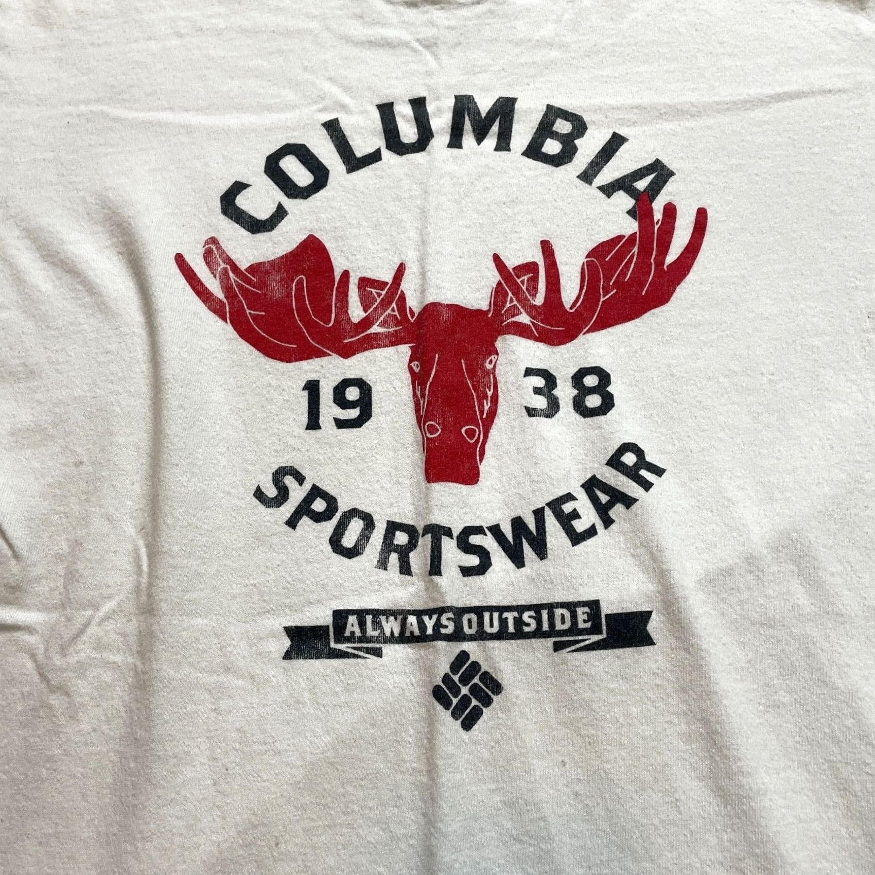 Logo 7 Columbia Shirt Mens Medium White Short Sleeve Logo Outdoor Hiking Adult Size US M / EU 48-50 / 2 - 2 Thumbnail