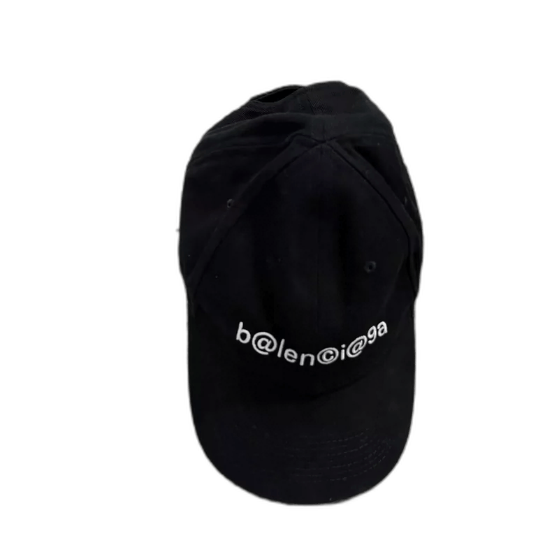 Balenciaga Balenciaga Black Embroidered Logo Cap Size ONE SIZE - 1 Thumbnail