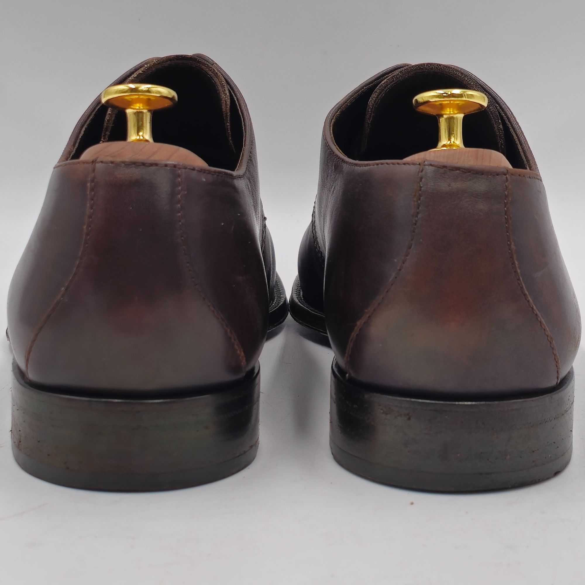 Bally Bally Switzerland Mens Size 10 Dark Brown Leather Dress Shoe Size US 10 / EU 43 - 4 Thumbnail
