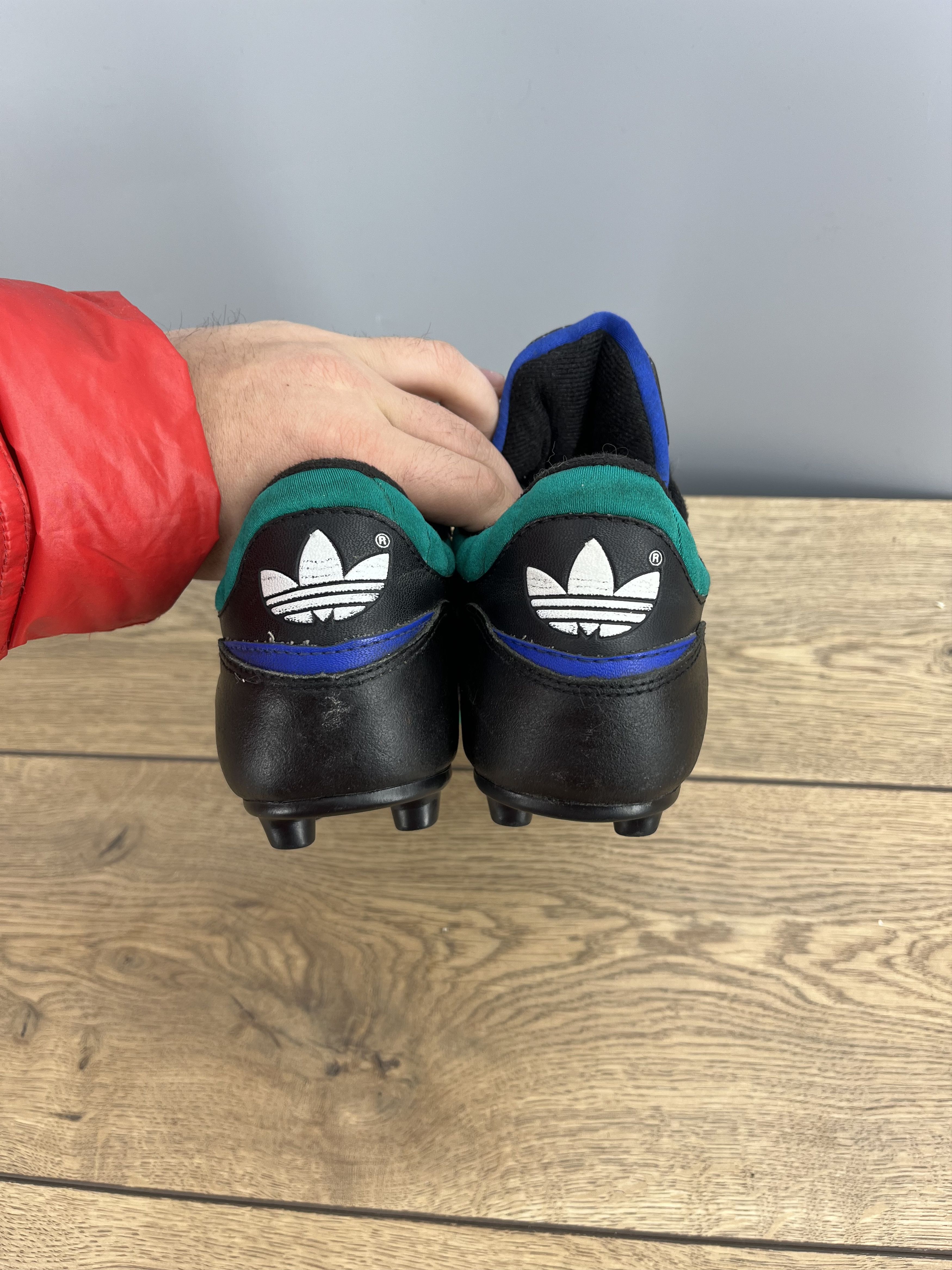 Adidas Vintage adidas Questra Soccer Cleats 1994 Black Blue Green Size US 8.5 / EU 41-42 - 8 Thumbnail